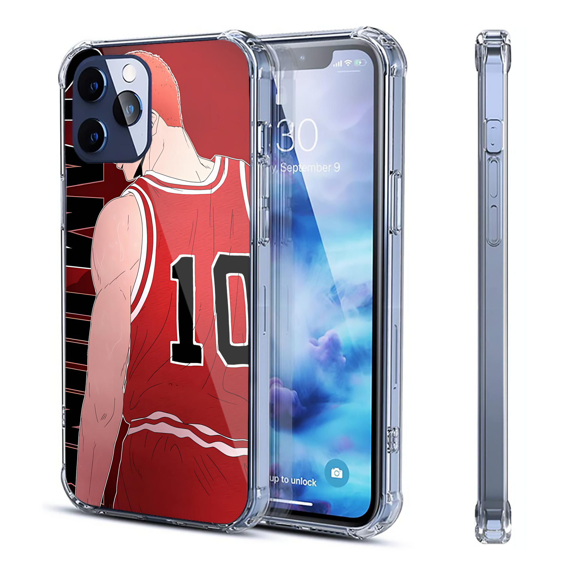 （画像用） SLAM DUNK／スラムダンク 【iPhone 12シリーズ対応】透明スマホケース（クリアソフトケース）